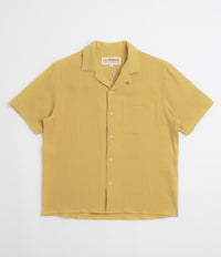 Mollusk Cosmo Short Sleeve Shirt in Saffron