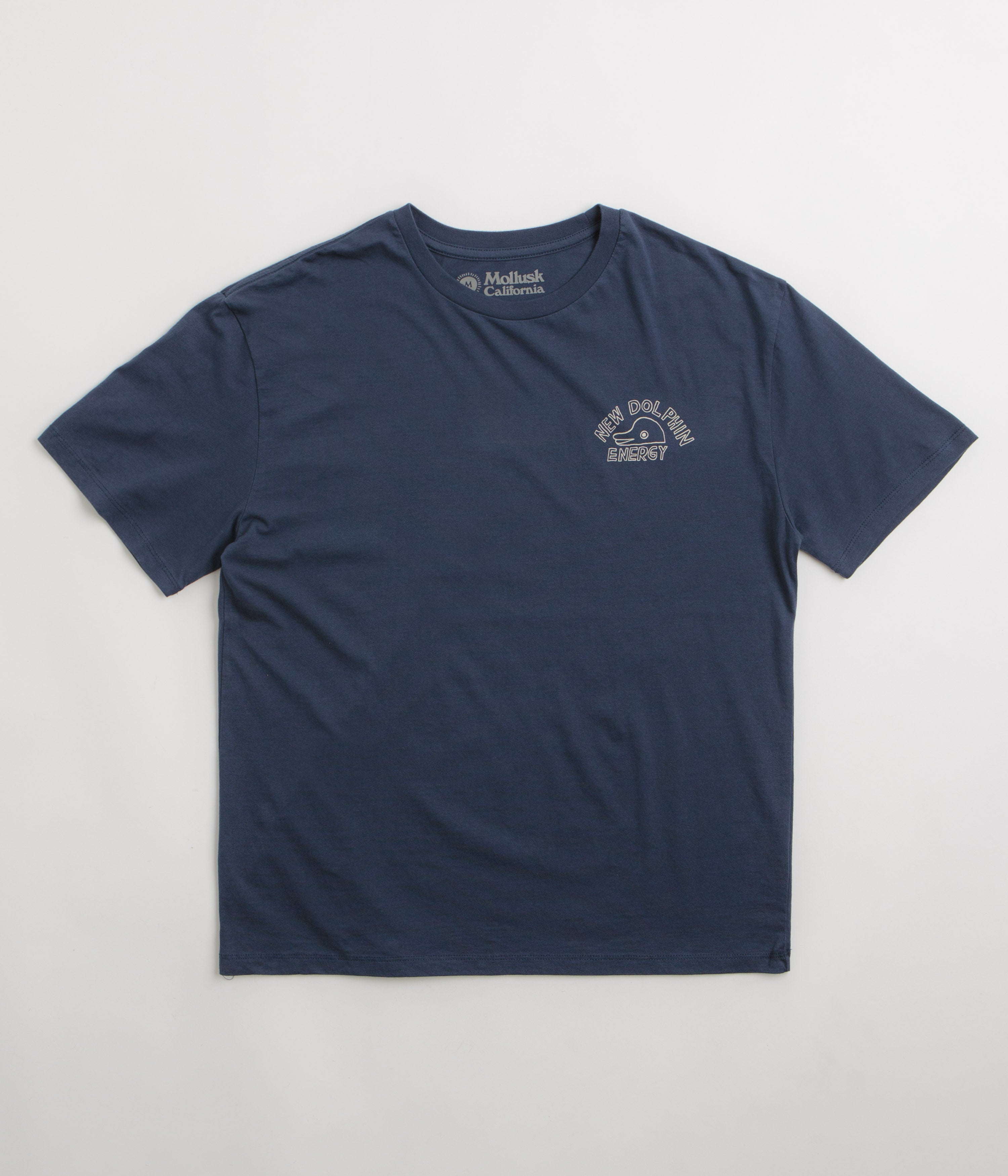 Mollusk New Dolphin Energy T-Shirt in Navy Indigo