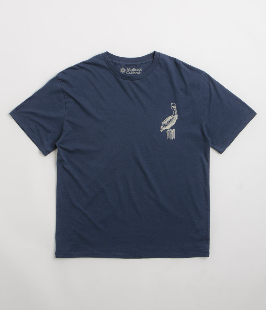 Mollusk New Pelican T-Shirt in Navy Indigo