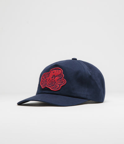 Mollusk Octo Patch Cap in Navy
