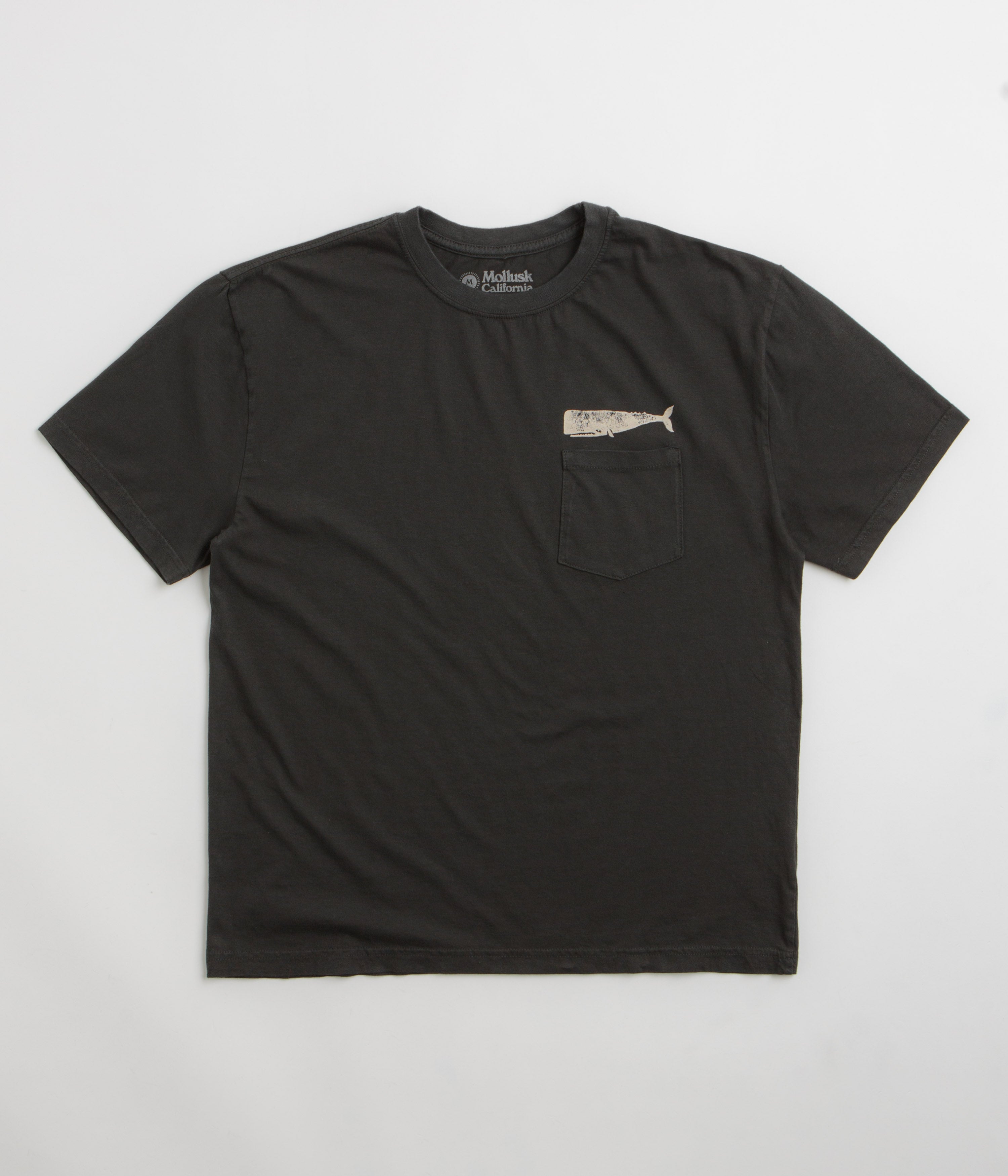 Mollusk Olde Whale T-Shirt in Faded Black