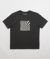 Mollusk Optic Wave T-Shirt in Faded Black