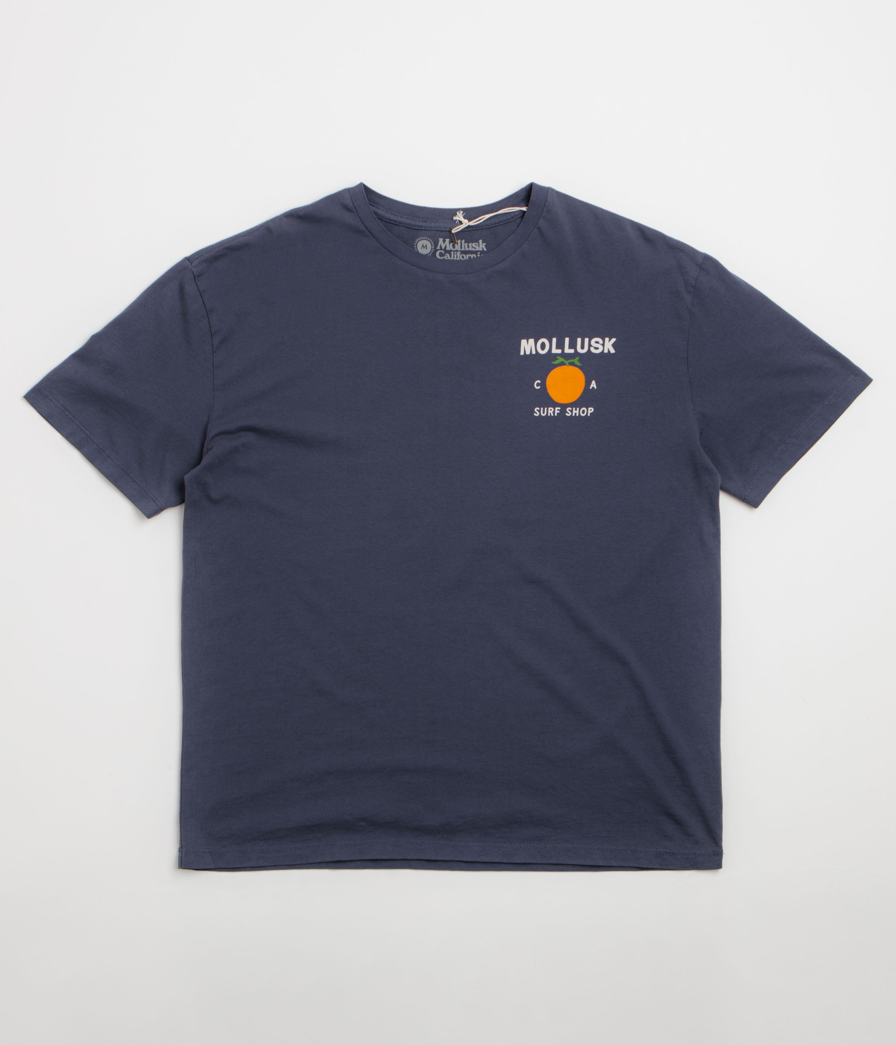 Mollusk Orange T-Shirt - Navy