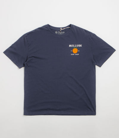 Mollusk Orange T-Shirt - Navy
