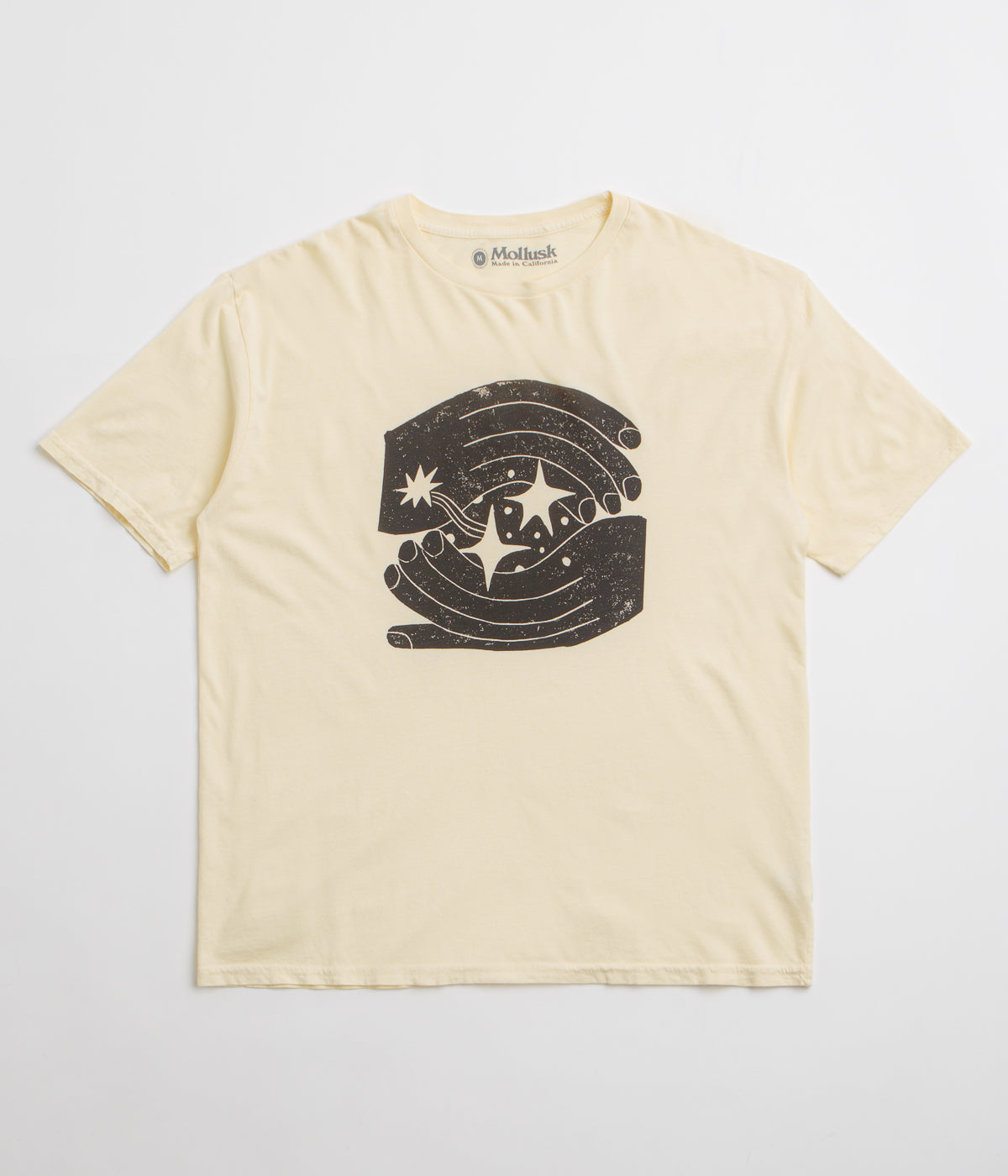 Mollusk Space Hands T-Shirt in Super Natural