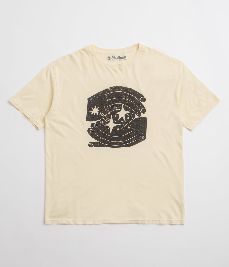 Mollusk Space Hands T-Shirt in Super Natural