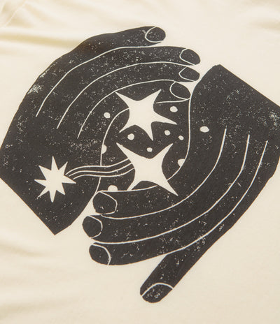 Mollusk Space Hands T-Shirt in Super Natural