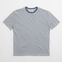 Mollusk Striped Heavy T-Shirt - Natural / Indigo thumbnail