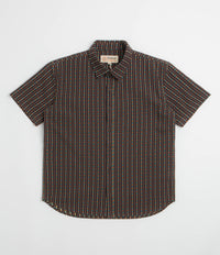 Mollusk Summer Short Sleeve Shirt in Chocolate Dobby