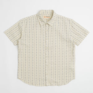 Natural / Navy Dobby