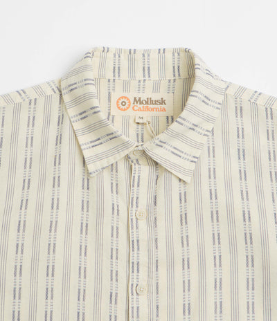 Mollusk Summer Shirt - Natural / Navy Dobby
