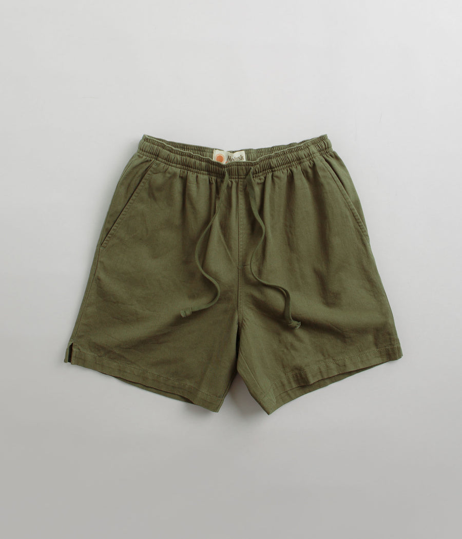 Mollusk Summer Shorts in Faded Mash Green