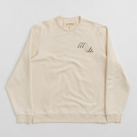 Mollusk Vibrations Crewneck Sweatshirt in Super Natural thumbnail