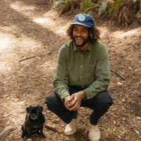 Mollusk Vortex Patch Cap in Dull Indigo thumbnail