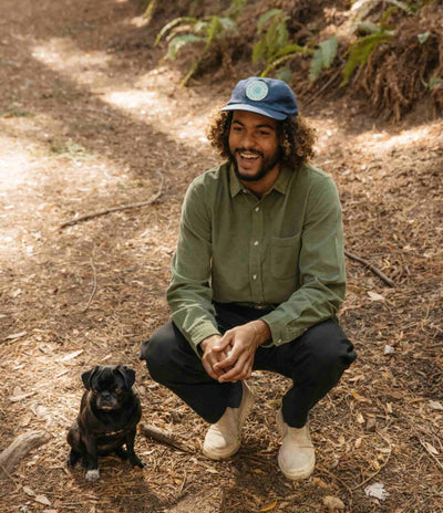 Mollusk Vortex Patch Cap in Dull Indigo