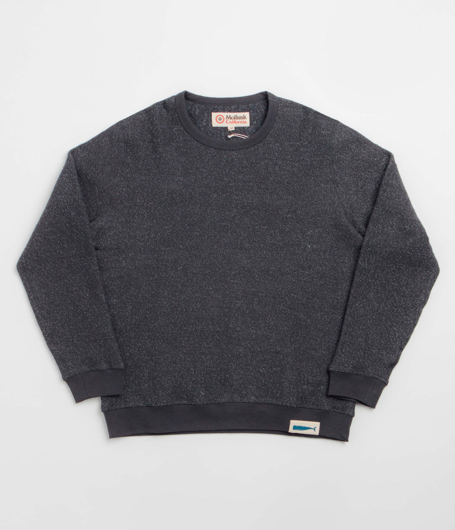 Mollusk Whale Patch Crewneck Sweatshirt - Faded Navy