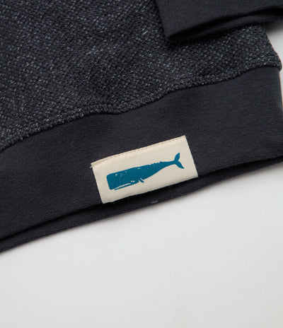 Mollusk Whale Patch Crewneck Sweatshirt - Faded Navy