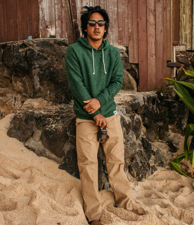 Mollusk Whale Patch Hoodie in Forest