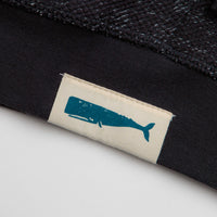 Mollusk Whale Patch Zip Hoodie in Faded Navy thumbnail