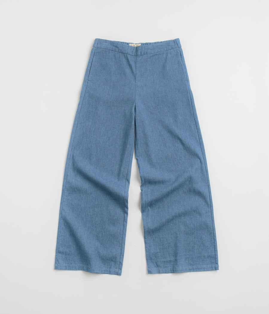 Mollusk Womens Drift Pants in Denim Chambray