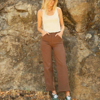 Mollusk Womens Painter Pants in Chocolate thumbnail