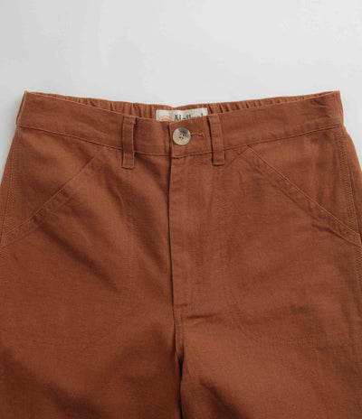 Mollusk Womens Painter Pants in Cognac