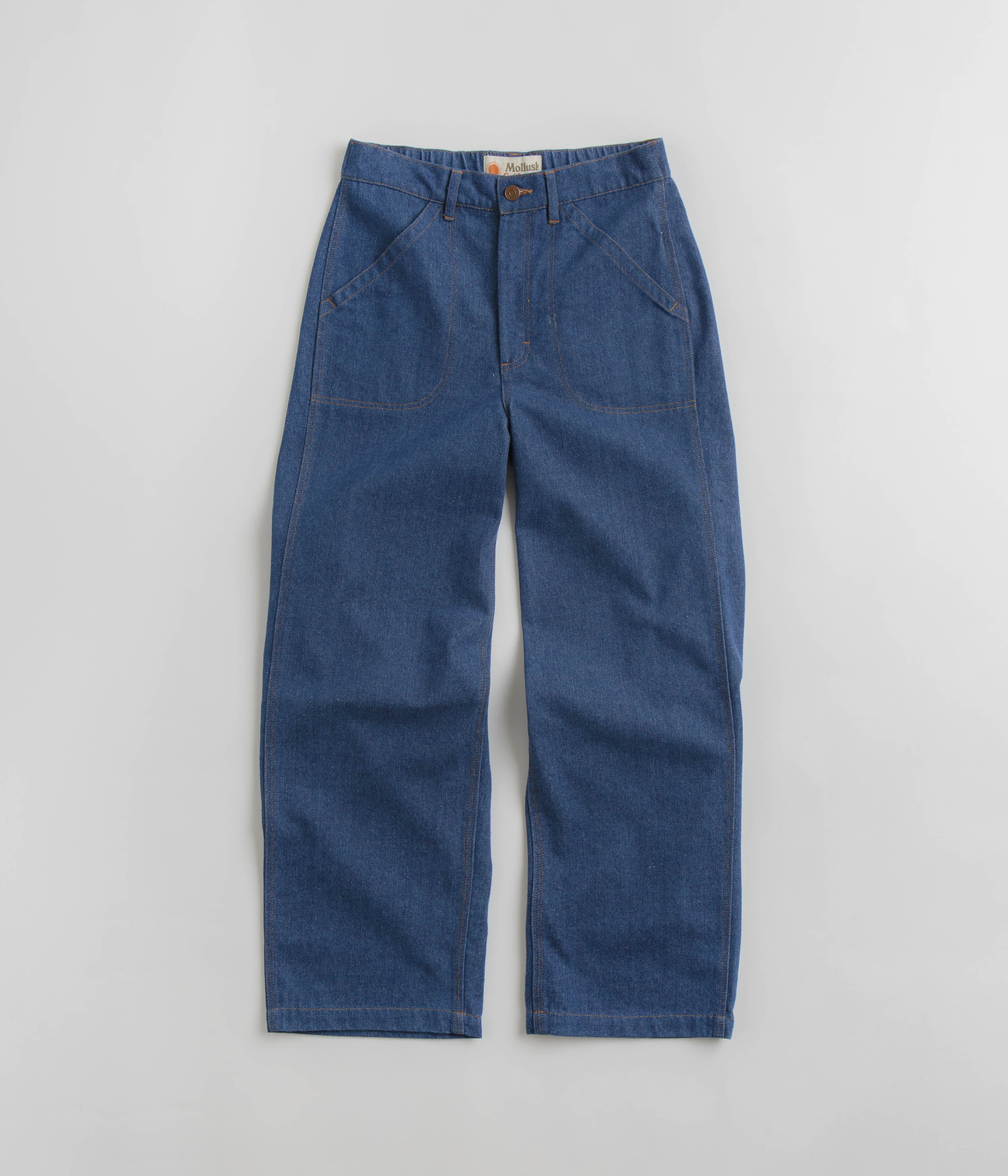 Mollusk Womens Painter Pants in Indigo Denim