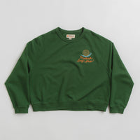 Mollusk Womens Snail Crewneck Sweatshirt in True Green thumbnail