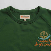 Mollusk Womens Snail Crewneck Sweatshirt in True Green thumbnail