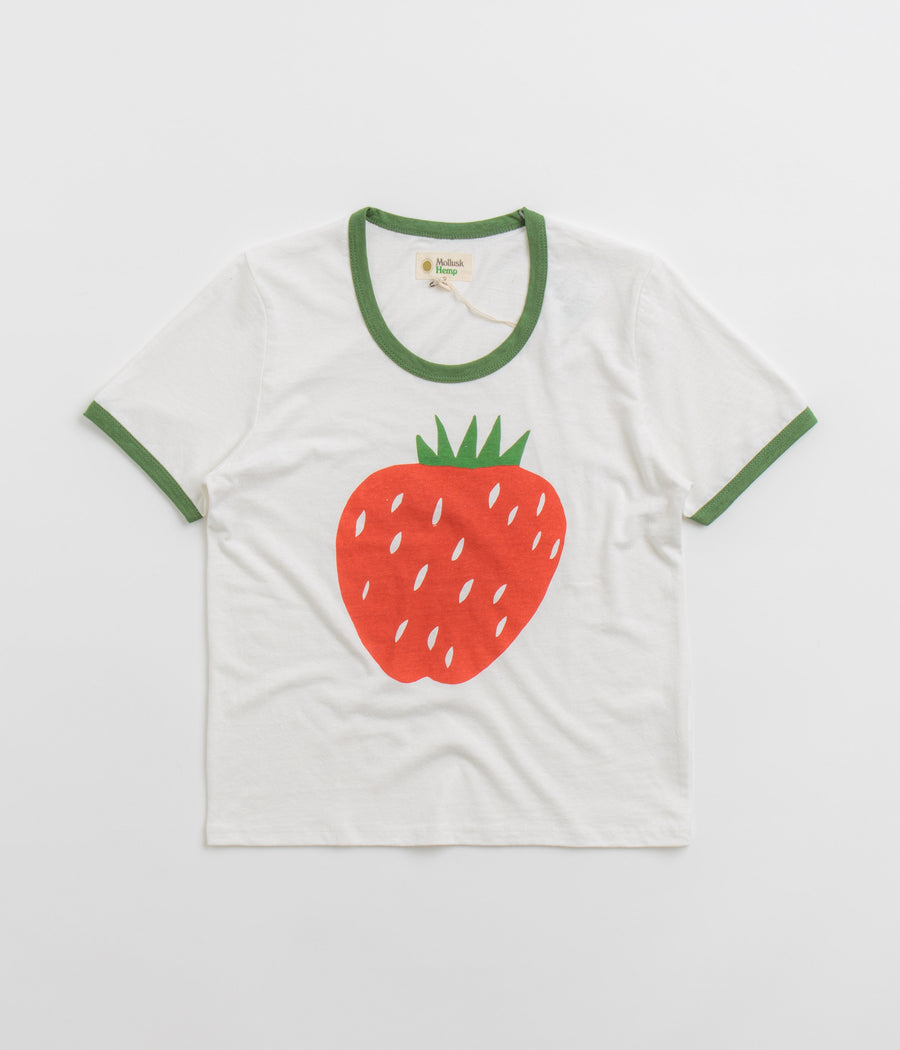 Mollusk Womens Strawberry T-Shirt - White