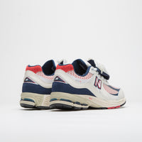 New Balance 2002R Shoes in Sea Salt and Red / Blue thumbnail