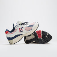 New Balance 2002R Shoes in Sea Salt and Red / Blue thumbnail