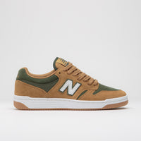 New Balance Numeric 480 Shoes in Brown and Green thumbnail