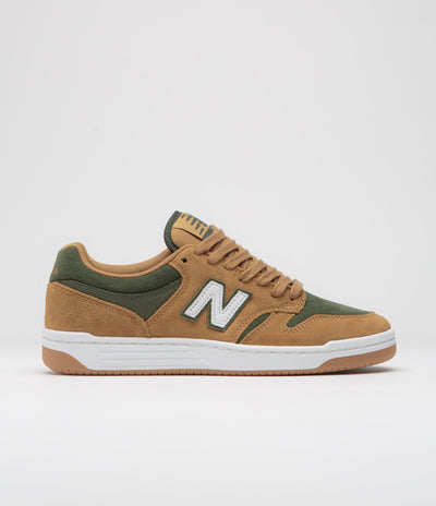 New Balance Numeric 480 Shoes in Brown and Green