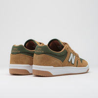 New Balance Numeric 480 Shoes in Brown and Green thumbnail