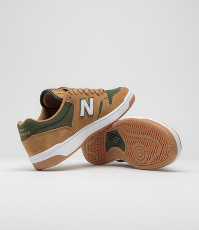 New Balance Numeric 480 Shoes in Brown and Green
