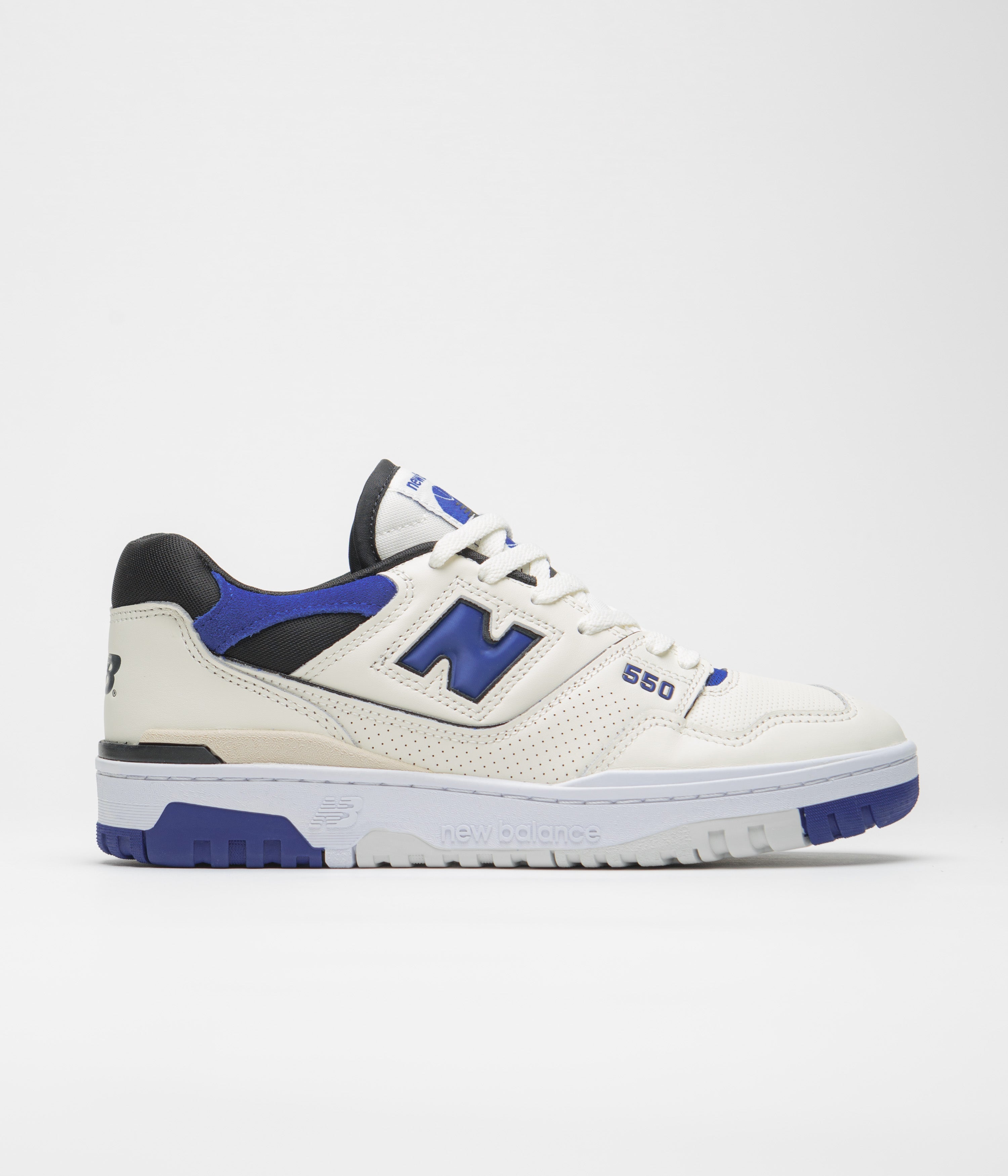 New Balance 550 Shoes in Sea Salt and Blue
