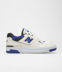 New Balance 550 Shoes in Sea Salt and Blue