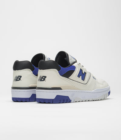 New Balance 550 Shoes in Sea Salt and Blue