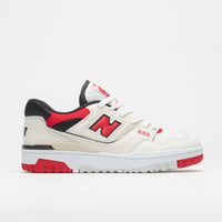 New Balance 550 Shoes in Sea Salt and Red thumbnail