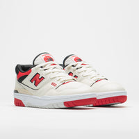 New Balance 550 Shoes in Sea Salt and Red thumbnail