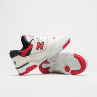 New Balance 550 Shoes in Sea Salt and Red thumbnail