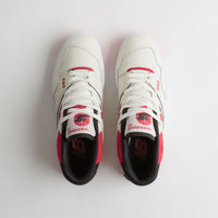 New Balance 550 Shoes in Sea Salt and Red thumbnail