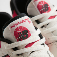 New Balance 550 Shoes in Sea Salt and Red thumbnail