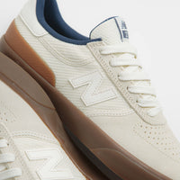 New Balance Numeric 272 Shoes in Sea Salt and Dark Gum thumbnail