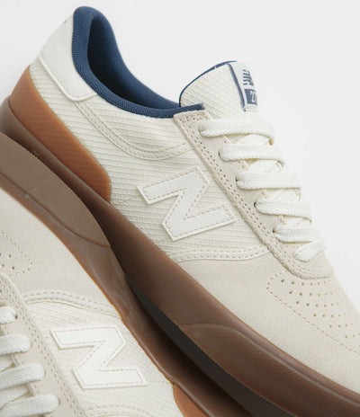 New Balance Numeric 272 Shoes in Sea Salt and Dark Gum