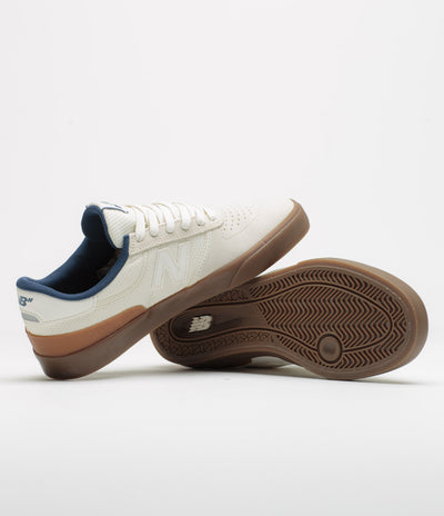 New Balance Numeric 272 Shoes in Sea Salt and Dark Gum
