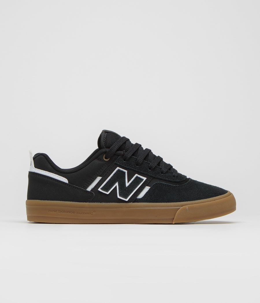 New Balance Numeric 306 Jamie Foy Shoes in Black and Gum / White