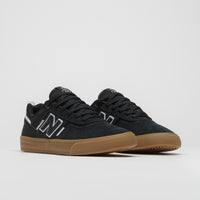 New Balance Numeric 306 Jamie Foy Shoes in Black and Gum / White thumbnail