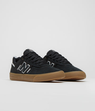 New Balance Numeric 306 Jamie Foy Shoes in Black and Gum / White